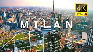 Milan City Italy 🇮🇹 in 4K ULTRA HD 60 FPS Video by Drone [upl. by Hillhouse]