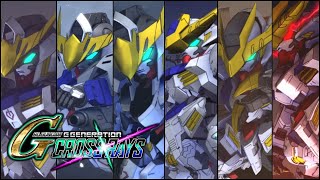 Gundam Barbatos All Forms amp Attacks  Cross Rays [upl. by Nywles]