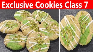 Exclusive Cookies Class 7  Pistachio Cookies  Manisha Bharani Kitchen [upl. by Hedvige109]