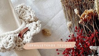 Cómo tejer servilleteros crochet servilleterostejidos [upl. by Mitzl]