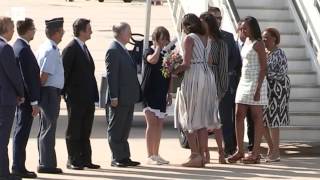 Michelle Obama llega a España con un proyecto solidario [upl. by Ardnekahs299]