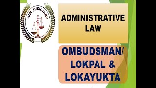 ADMINISTRATIVE LAW OMBUDSMAN BIHAR PCSJ [upl. by Earahc]