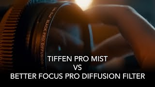 Tiffen Pro Mist vs Black Pro Diffusion Filter Comparison  almost same effect  half of price [upl. by Beare]