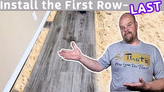 Starting a Vinyl Plank or Laminate Installation  Heres the BEST way [upl. by Bolen]