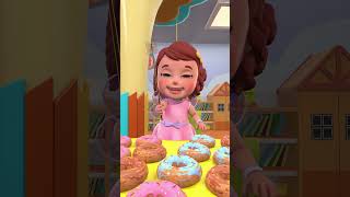 🍩 Yum Yum Colorful Sweet Donuts  Five Little Donuts  Nursery Rhymes kidsvideo shorts viral [upl. by Otrevire651]