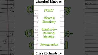 Chemical Kinetics Class 12 chemistry toppers notes ncert chapter 4 science class12 chemistry [upl. by Yrehc336]