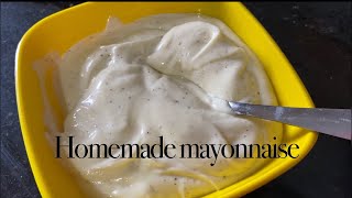 HOMEMADE MAYONNAISE  MAYONNAISE IN MIXER  QUICK MAYONNAISE RECIPE  HOW TO MAKE MAYONNAISE [upl. by Hadwin]