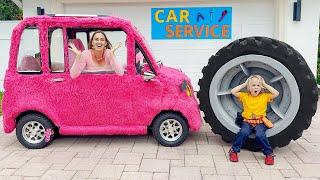 Chris helps Mom take care of pink car [upl. by Trah405]