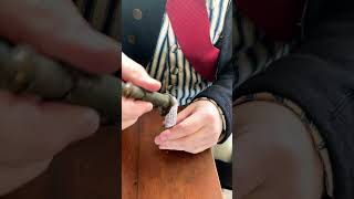 Rolling a Blank Musket Cartridge musket blackpowder 19thcentury [upl. by Ettelimay]