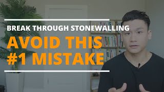 Stonewalling in Relationships Avoiding the 1 Mistake Men Make When Dealing With Stonewalling [upl. by Lukey]