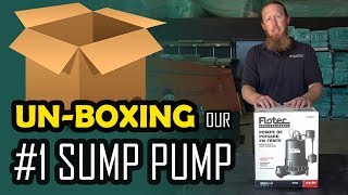 Flotec Sump Pump Unbox  Crawl Space or Basement Waterproofing  Best Sump Pump to Use [upl. by Firman]