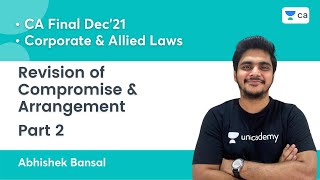 Revision of Compromise amp Arrangement  2  CA Final Law  Abhishek Bansal [upl. by Trebreh]