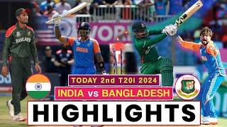 India vs Bangladesh 2nd T20 Highlights 2024  India vs Bangladesh Highlights 2024  Sanju Samson [upl. by Nrubliw]