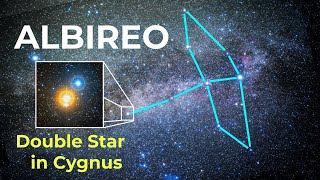 Albireo Optical Double Star in Cygnus the Swan and meet my cat [upl. by Lud]