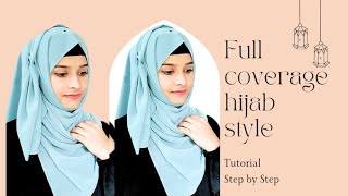 FULL COVERAGE HIJAB STYLE  JINSINA MUNEER [upl. by Aliuqaj135]