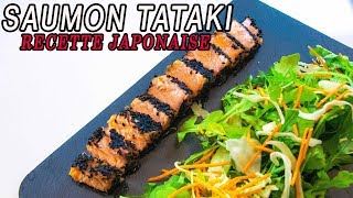 RECETTE JAPONAISE le tataki de saumon [upl. by Skvorak]