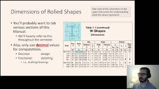 CE 414 Lecture 03 The Steel Manual amp Steel Properties 20220114 [upl. by Stalder]