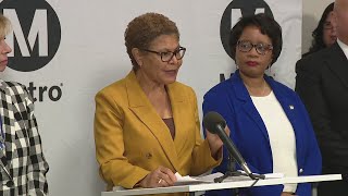 Mayor Karen Bass addresses Metro safety [upl. by Petua]