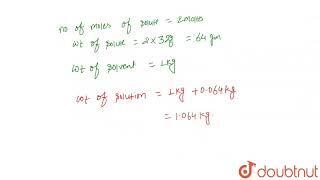 Calculate the number of moles of methanol in 5 litres of its 2 m solution if the density of solu [upl. by Cuhp]