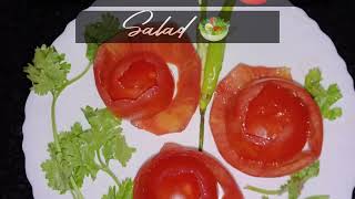 Tomato rose saladtamatar ki saladtamatar se banayen gulabshabnam Idrees kitchen [upl. by Ahrat]