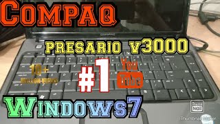 Instral Compaq Presario V3000 Core2 Memakai Windows7😉😉😉👍 [upl. by Eckel]