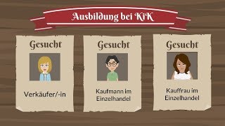 Ausbildung  Verkäufer  Kaufmann im Einzelhandel  KiK [upl. by Bertrand]