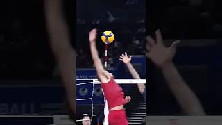 Tj DeFalco’s backhand windmill spike 🤯 epicvolleyball volleyballworld volleyball [upl. by Ekaj]