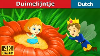 Duimelijntje  Thumbelina in Dutch  4K UHD  Dutch Fairy Tales [upl. by Reivad]