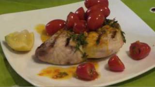 Friday Night In  001 Swordfish Saffron Cherry Tomatoes  Chad Carns The Gourmet Bachelormov [upl. by Shermy]