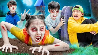 Baby Doll amp Friends Became Zombies  Funny Stories About Baby Doll Family [upl. by Arad450]