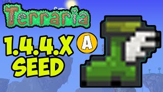 Terraria how to get HERMES BOOTS fast NEW SEED for 1449 2024 [upl. by Minna]