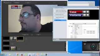 Colocando cronometro e placar em jogo de futebol com Wirecast [upl. by Ewer]