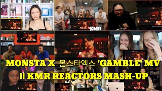 MONSTA X 몬스타엑스 GAMBLE MV  KMR REACTORS MASHUP [upl. by Haberman]