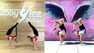 Handstands in LA  The Rybka Twins [upl. by Nraa18]