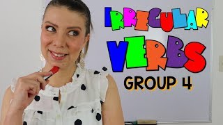 LISTA DE VERBOS IRREGULARES EN INGLES  GRUPO 4  SIGNIFICADO Y EJEMPLOS  IRREGULAR VERBS [upl. by Sirromed]