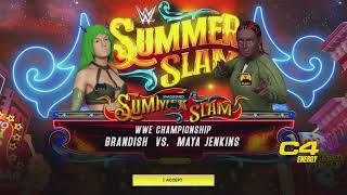 WWE 2K23 Brandish vs Maya Leibowitz Jenkins [upl. by Malinin]