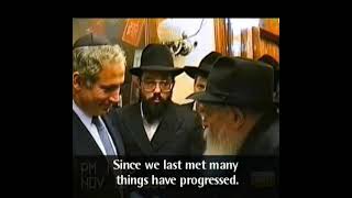 Head Rabbi Menachem Mendel Schneerson met Netanyahu back in the 1990s was in charge of tunnels [upl. by Lough15]