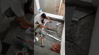 stone cladding for stairs shorts construction constructiontips xaydung building [upl. by Toffic]