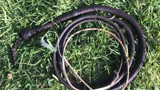 Cracking the 9 Trinity Whip Co Indy Crystal Skull Bullwhip A Year Later [upl. by Yarahs]