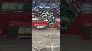 Grave Digger’s insane freestyle Crash monsterjam [upl. by Eelanna]