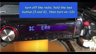 How to fix a kenwood radio in protect mode  the easy way [upl. by Krishnah]