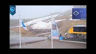 Levi Lapland live cam snow on June 1th [upl. by Sievert]