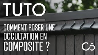 Comment poser un kit doccultation en lattes composite   Tuto Côté Clôture [upl. by Smail]