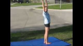 How to do a Back HandspringRoundoff Back Handspring [upl. by Haianeb]