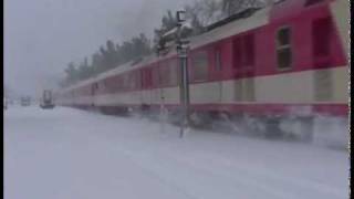 TRAINS IN ATHENS UNDER SNOW ATTACK PART 1 [upl. by Hett]