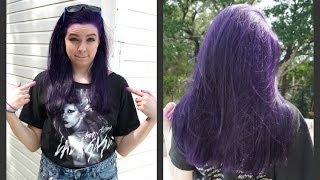 How to Dye Your Hair Purple NO BLEACH [upl. by Kylah]