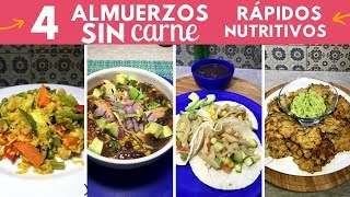 4 almuerzos SIN carne nutritivos y rendidores  Cocina de Addy [upl. by Wack581]