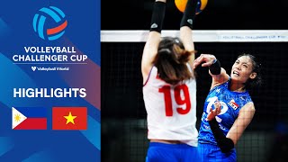 🇵🇭 PHI vs 🇻🇳 VIE  Quarter Finals  Volleyball Challenger Cup Women  Highlights [upl. by Baerl]