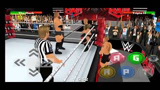 WR3D2K24 RAW TRIPLE THREAT THE ROCK VS TRIPLE H VS BROCK LESNAR FULL LENGTH MATCH [upl. by Aneehsat579]