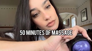 ASMR 50K SPECIAL PT 1 MASSAGE 💆‍♀️ with amp without Tad TIMESTAMPS included [upl. by Ahnavas]